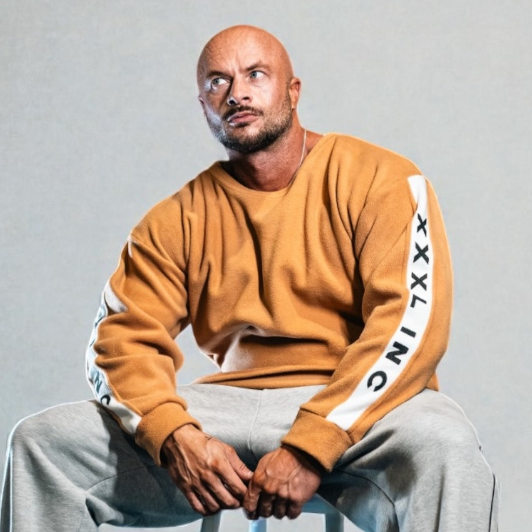 "XXXL INC" Polar contrast Crew Sweat - Bronze