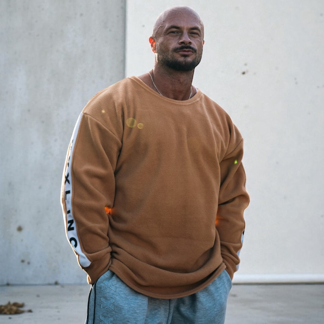 "XXXL INC" Polar contrast Crew Sweat - Bronze