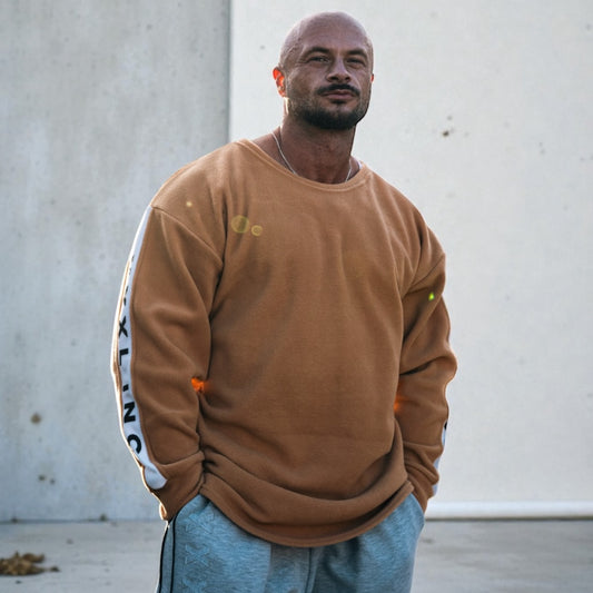 "XXXL INC" Polar contrast Crew Sweat - Bronze