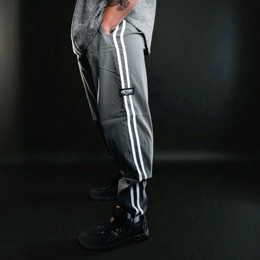 "Victory" 2 stripe Full cut  Pant - Shadow Grey