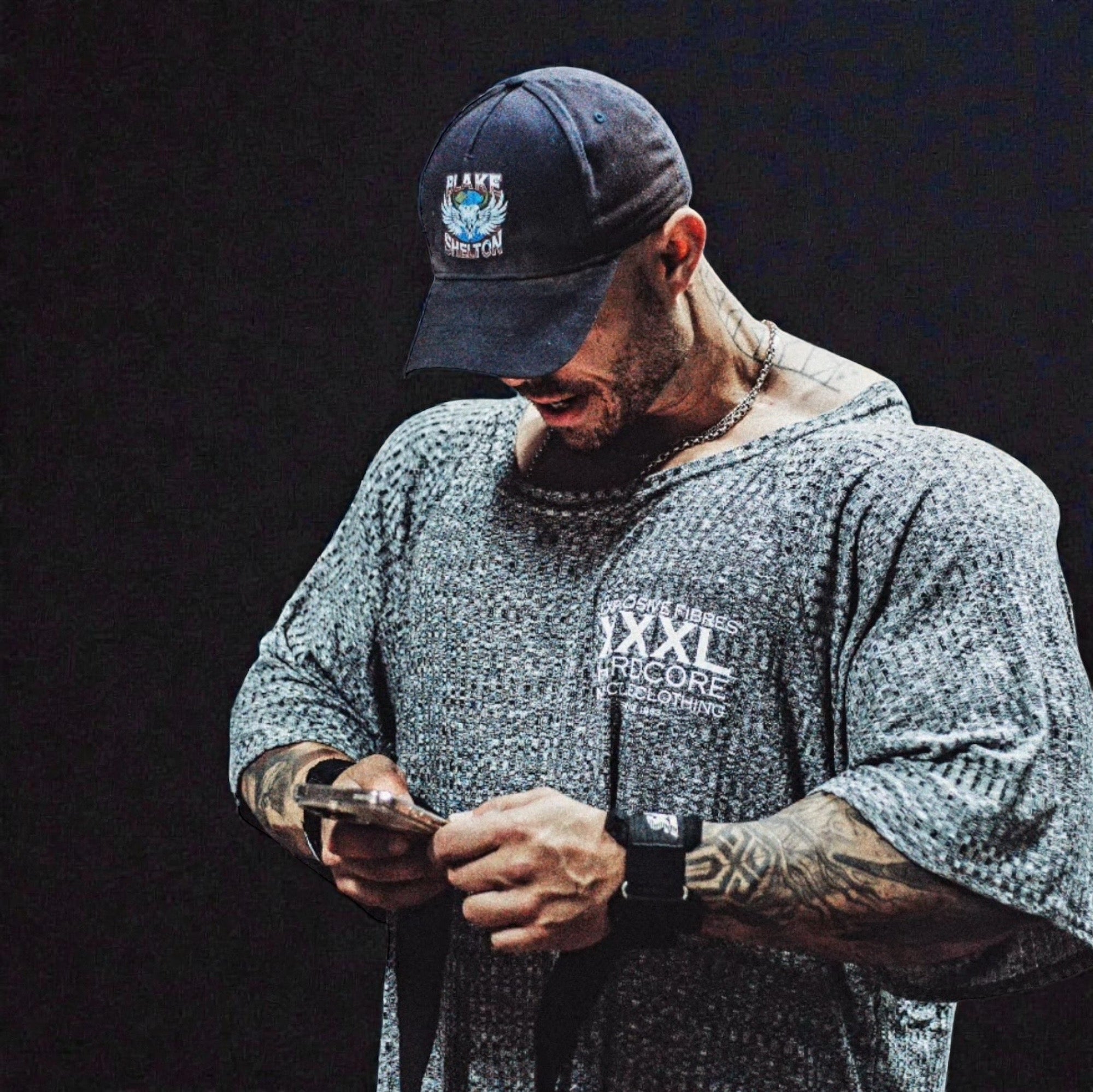 "Classic XXXL Logo" Old School Jumbo Rib Ragtop - Cinder Grey