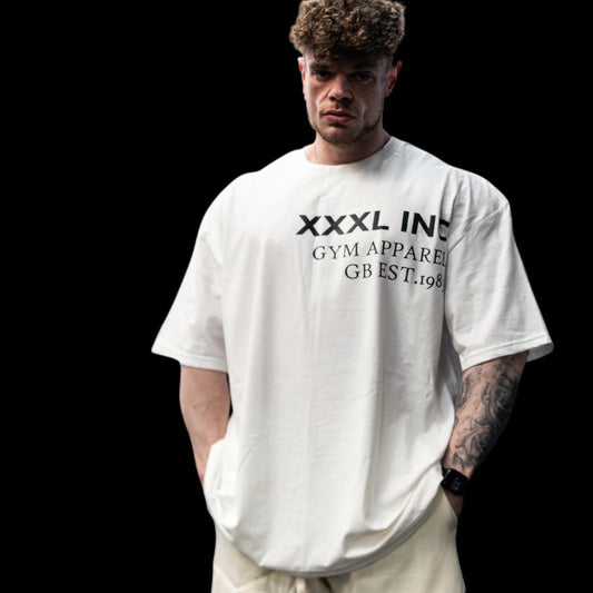 "Off Set XXXL Logo" Oversized Base T   - Pure White