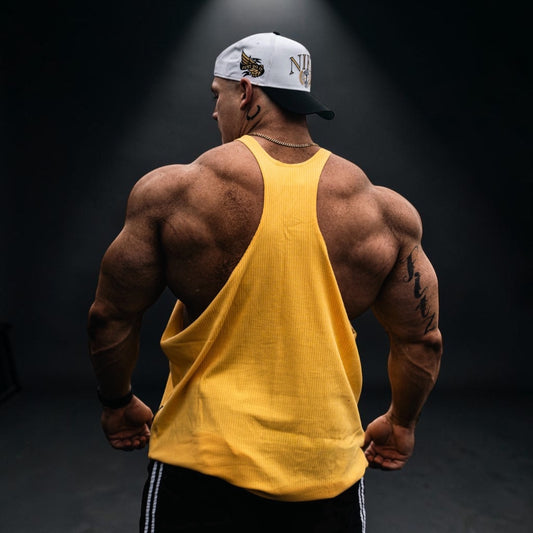 OG Cotton Rib Stringer Vest -   Sunglow Yellow
