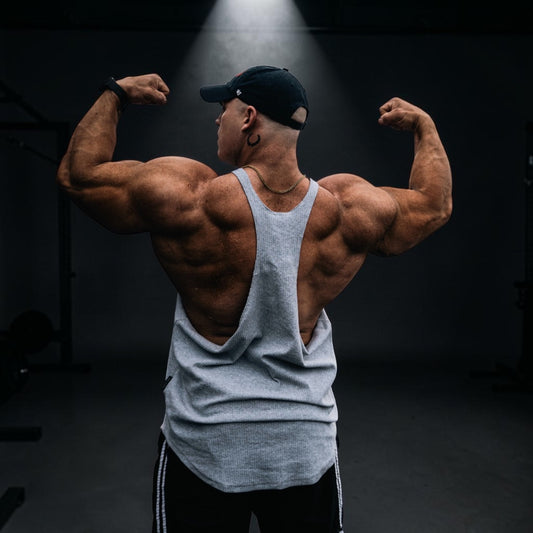 OG Cotton Rib Stringer Vest -  Cloud Grey