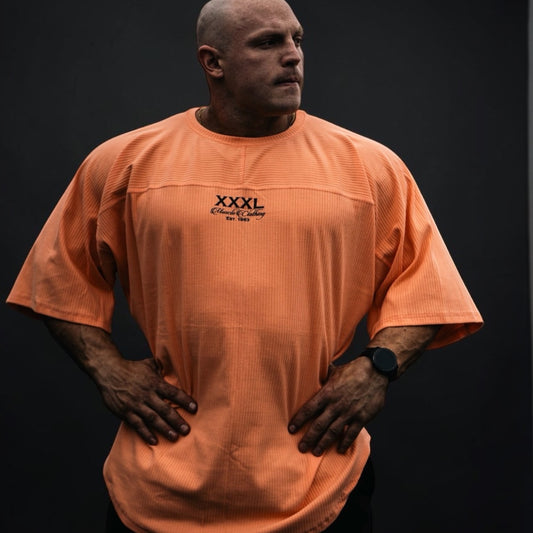"Victory - Est.1983" Cotton rib Rag Top - Orange Juice
