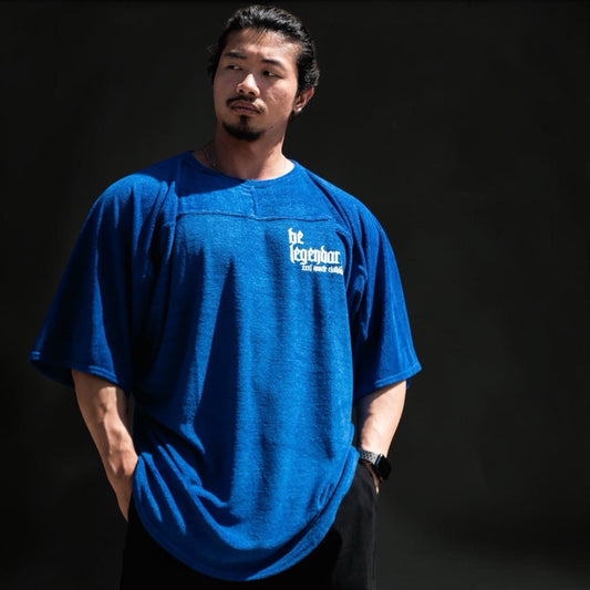 "Be Legendary" Stretch Toweling Ragtop - Royal Blue