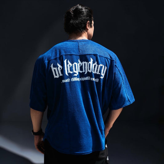 "Be Legendary" Stretch Toweling Ragtop - Royal Blue