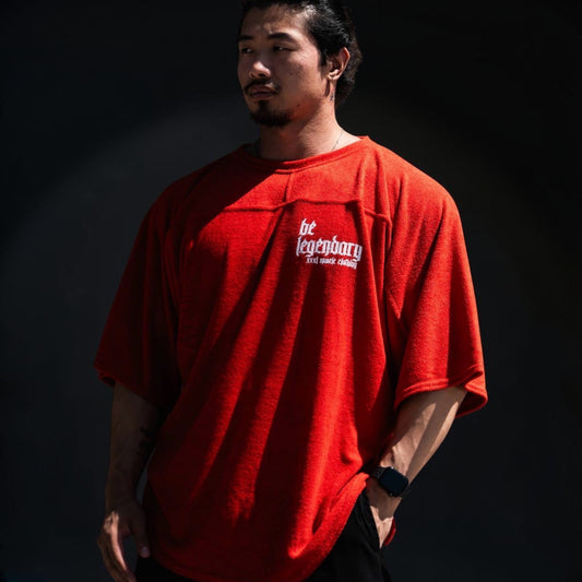 "Be Legendary" Stretch Toweling Ragtop - Guards Red