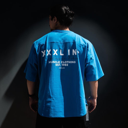 "XXXL INC" French Terry Rag Top - Royal Blue