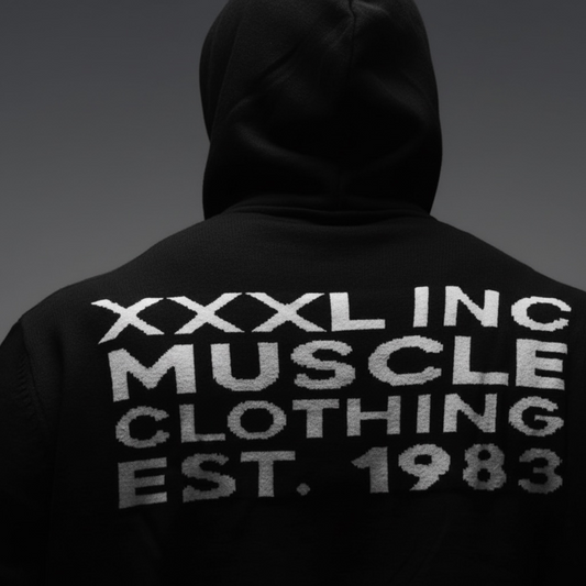 "Ultra Knit Logo" Soft Knit Pouch Hoodie - Shadow Black