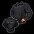 "Profile Logo" Zip Lined Bomber Jacket - Black on Black
