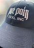 "Pure Pain Embroidered Logo"  Snapback Cap - Navy Blue