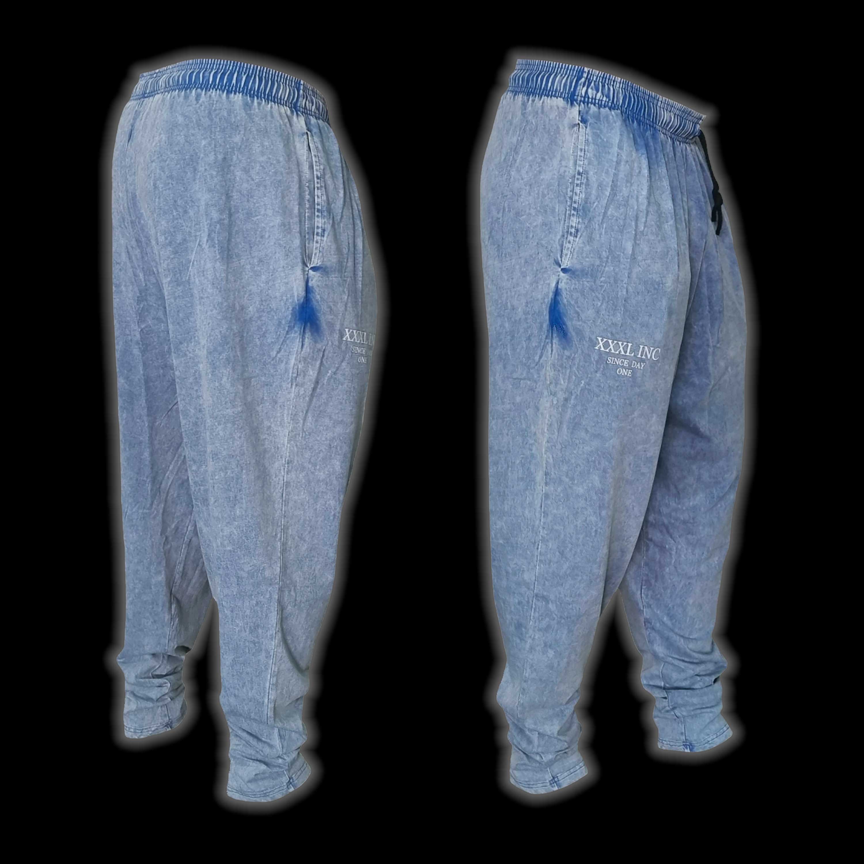 Stone washed Gym Pant - Acid Blue