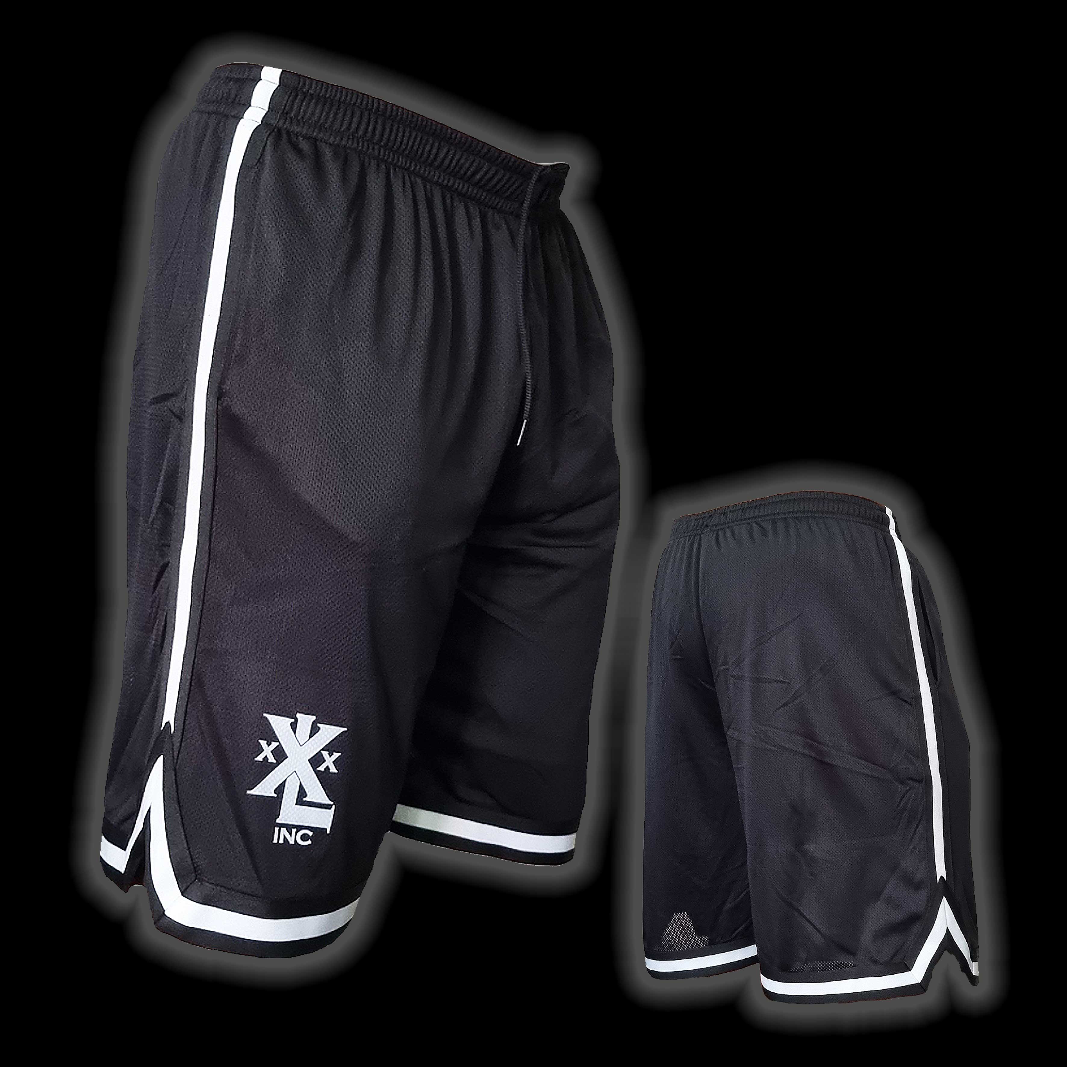 "XXLX Logo" Baseball Shorts - Black