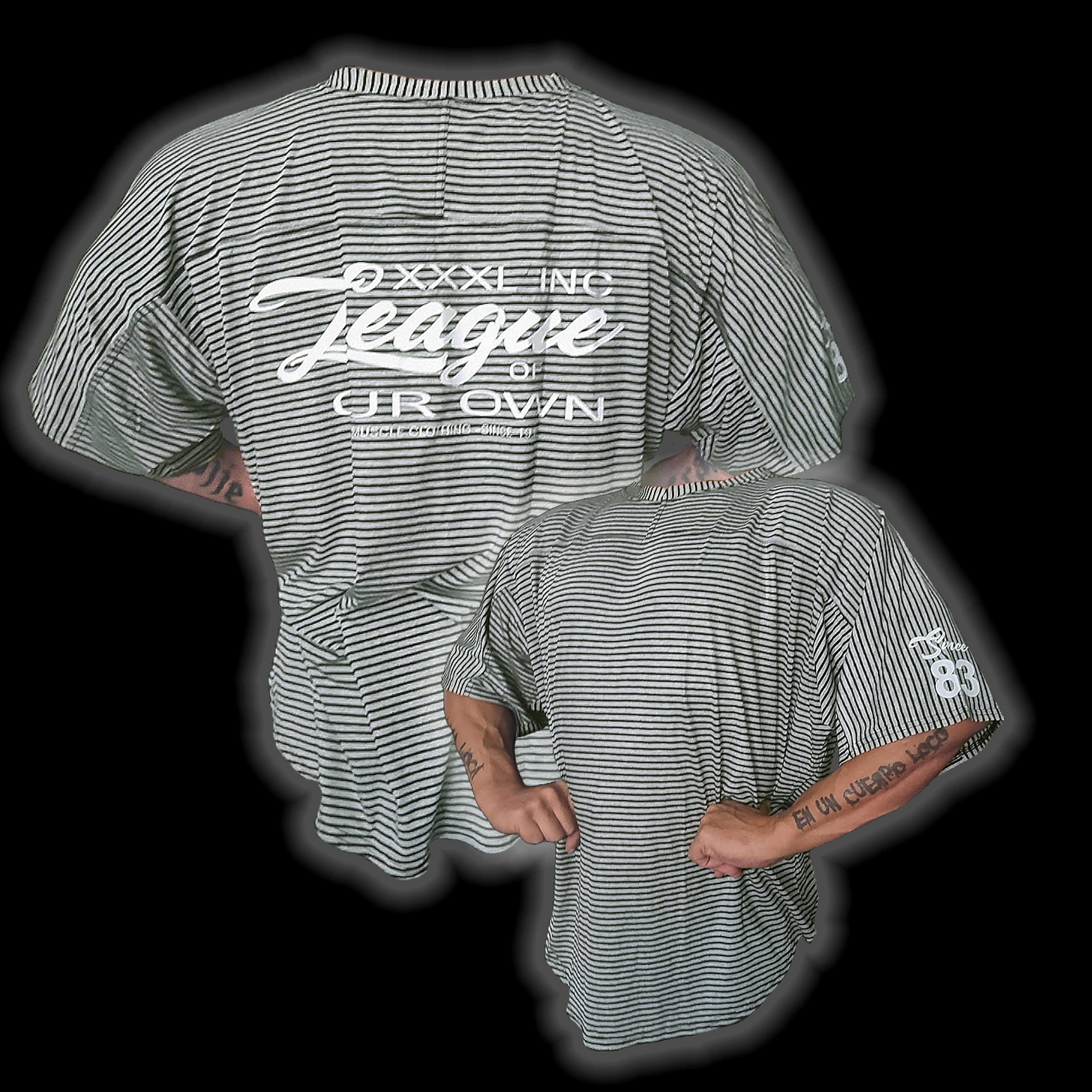 "League Of Our Own" Ragtop - Baseball Stripe Grey