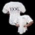 "Classic XXXL Logo" Old School Jumbo Rib Ragtop - Ivory