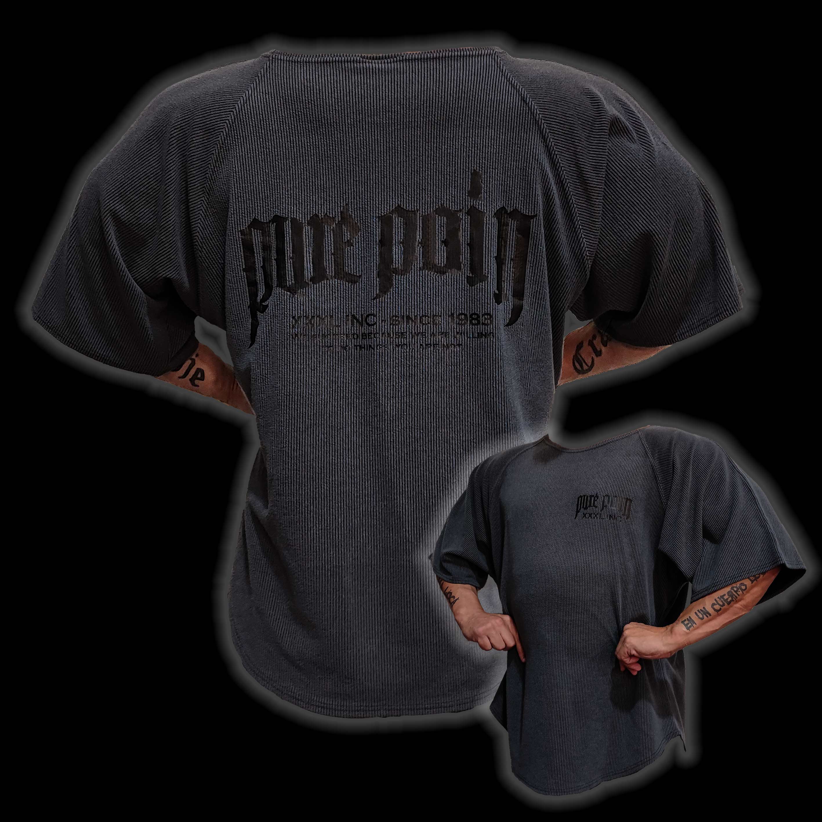 “Pure Pain" Old School Ragtop - Charcoal